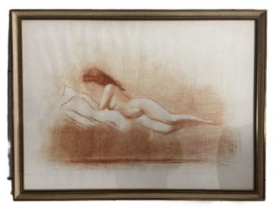 Paul BELMONDO (1898-1982) Femme nue à sa lecture