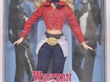 Poupée Barbie « Western Girl » avec tenue de cow-boy et bottes, dans sa boîte