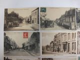 several old postcards of old photos of a street in a town