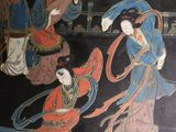 a picture of a painting on the wall of a building