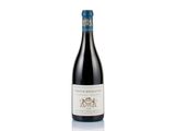 a bottle of red wine on a white background
