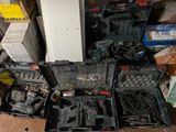 many different types of electrical equipment in this room