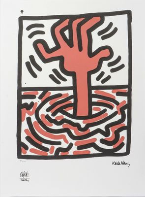 une image représentant un dessin d'une main sortant de l'eau