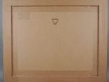 an image of a picture of a wooden frame with a triangle on it