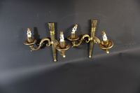 Paire d'appliques murales de style Louis XVI à deux feux en …