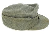 grey wool hat on a white background with a white background