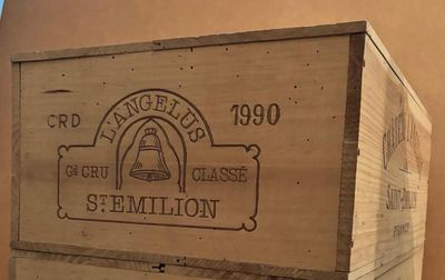 12 Bouteilles Château L'ANGELUS 1990 - CBO (Photo non contra…