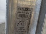 a close up of a metal object with a label on it