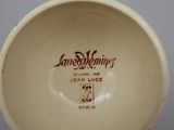 a close up of a bowl with a label on it