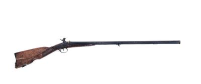 Fusil de chasse à percussion, deux coups.