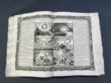 an old book with pictures of people and animals on it