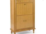 an image of a wooden cabinet with two drawers on top of it