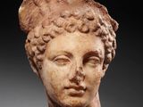 a roman terra head of a woman