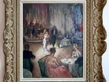 a picture of a painting on the wall of a room
