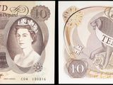 deux photos d'un billet de banque sur lequel figure le portrait d'une femme