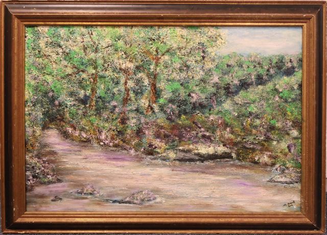Jean Claude AVENEL (XXème) « Un coin de Creuse », huile sur toile...