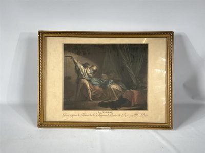 un tableau représentant une femme assise sur un lit à côté d'un chat