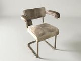 a chair that is sitting on a white surface