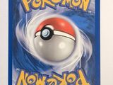 a close up of a pokemon card with a poke ball on it