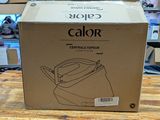 packaging of a box of calor kettles on a wooden table