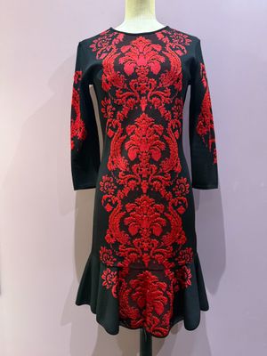 Robe sirène ROBERTO CAVALLI T.S maille rouge et noir, neuve …