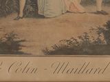 an old picture of a couple of women standing next to each other