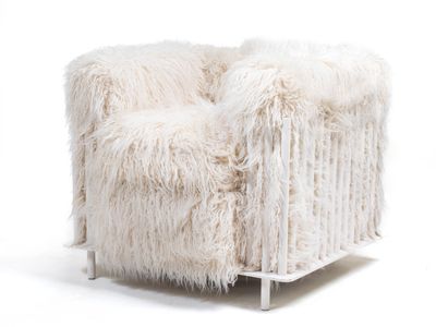 Christophe BOURG (Né en 1967) Fauteuil Hommage LC2, 2019