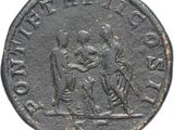 a close up of a coin with an image of a man and a woman on it