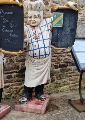 Porte menu à l'effigie d'un chef de cuisine. - Photo 1