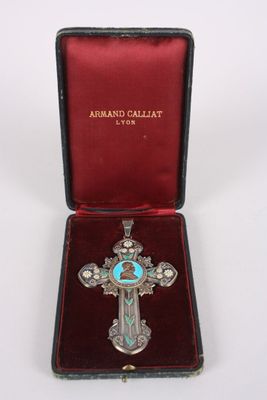 Armand CALLIAT : croix du chapitre d'Autun en argent émaillé… - Photo 1