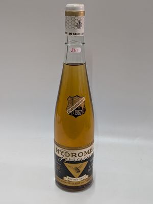 a bottle of alcohol that is sitting on a table