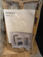 Fauteuil d appoint pour bureau songmics tissu bouclette beig… (photo 4)