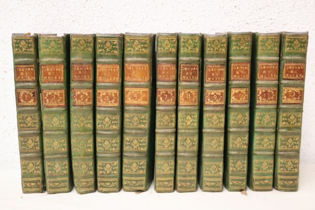MABLY : Œuvres complètes. Londres, 1789, 11 volumes sur 12, manqu...