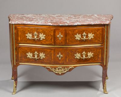 an image of a marble top chest of drawers