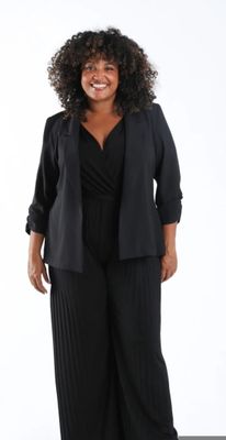 PAPRIKA - Taille 42 - Blazer noir avec boutons dorés - Artic…