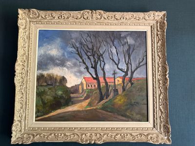 une photo d'un tableau accroché au mur