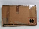 a cardboard box that is sitting on a table