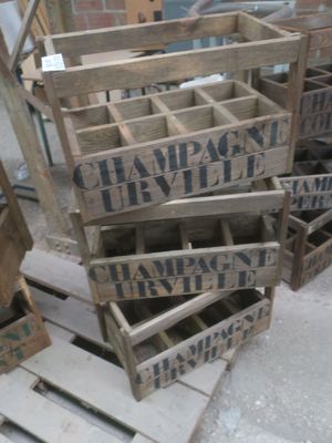 3 casiers à bouteilles bois 50x27xh33, Pas de TVA Mise à pri… - Photo 1