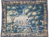 une image représentant une tapisserie ornée d'oiseaux et d'arbres