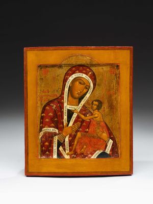 une icône représentant la Vierge Marie et l'Enfant Jésus
