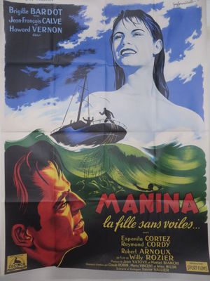 une affiche du film « Maniana », représentant une femme et un homme