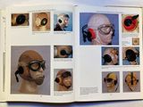 a book with pictures of different types of helmets and goggles