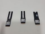 three different types of pci - e modules are shown on a white surface