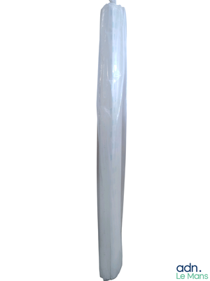 a picture of a tall white vase on a white background