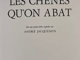 the cover of the book les chenes quion abat