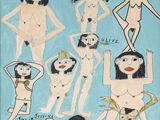 an image of a painting of a group of women in various poses