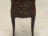 an image of a small wooden table with a drawer on top of it