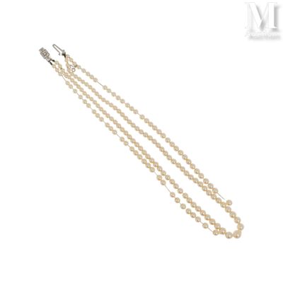 un gros plan sur une paire de perles sur fond blanc