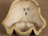 a picture of a ceramic figurine of a man ' s head