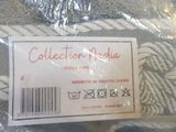 a label on the back of a towel that says collection india